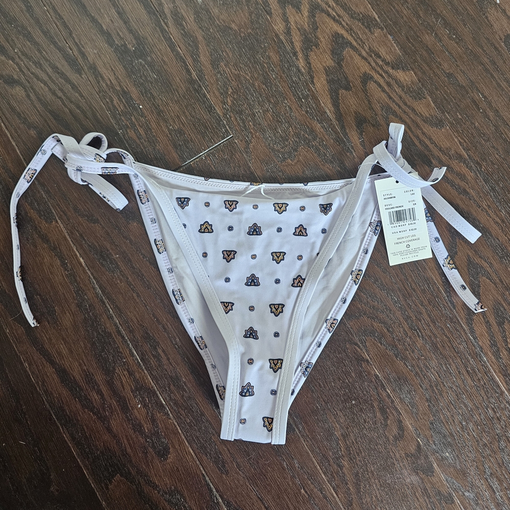 RVCA Lavender High Cut Bikini Bottom